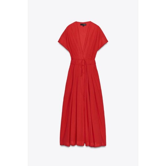 ZARA ZW COLLECTION MIDI DARTED DRESS - Picture 1 of 8